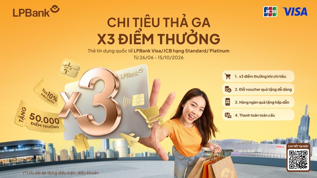 Tích điểm lên đến 10% cùng thẻ tín dụng LPBank - Ảnh 2.