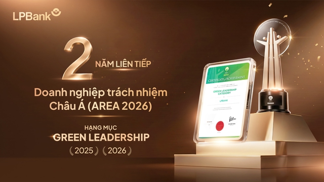 LPBank hai năm liên tiếp được vinh danh Green Leadership và Top 10 Ngân hàng ESG Việt Nam Xanh - Ảnh 1.