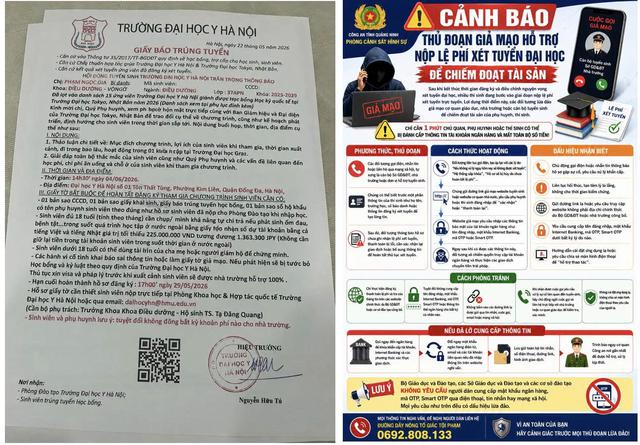 Xuất hiện chiêu lừa hỗ trợ nộp lệ phí xét tuyển đại học để chiếm đoạt tài sản - Ảnh 1.
