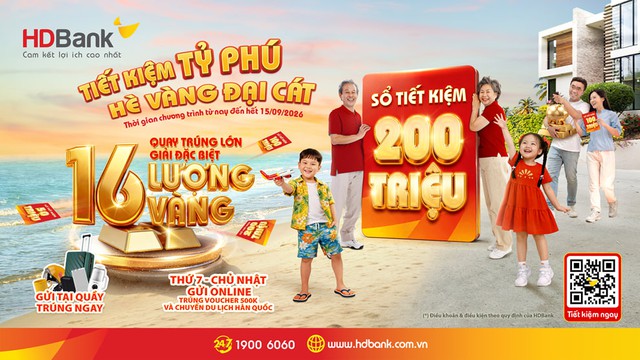 HDBank chuẩn bị tìm chủ nhân cho loạt giải thưởng “khủng” vào ngày 25/8/2026 - Ảnh 1.