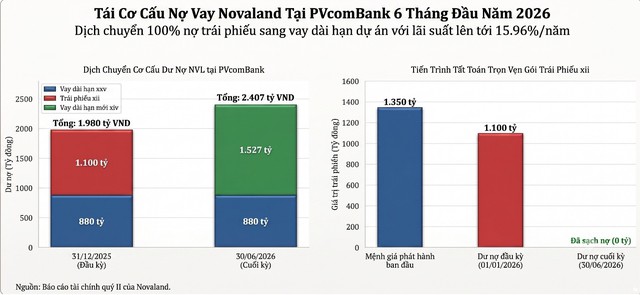Lãi suất vay của Novaland gần chạm 16%/năm - Ảnh 1.