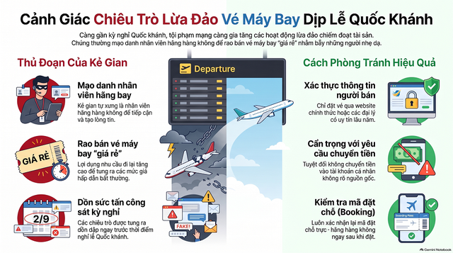 Cảnh báo các chiêu trò lừa đảo chiếm đoạt tài sản dịp nghỉ lễ Quốc khánh 2/9 - Ảnh 1.