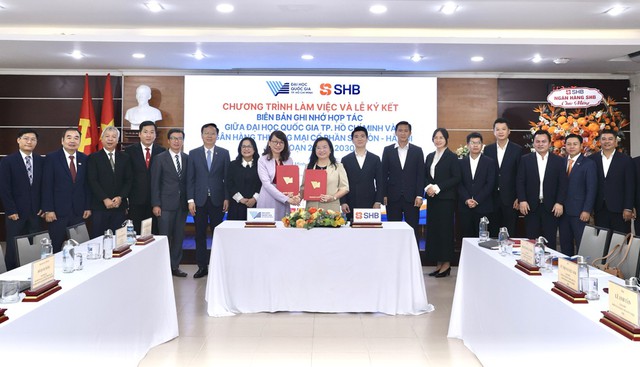 SHB và Đại học Quốc gia TP.HCM mở rộng hợp tác trong đào tạo, nghiên cứu và đổi mới sáng tạo - Ảnh 1.