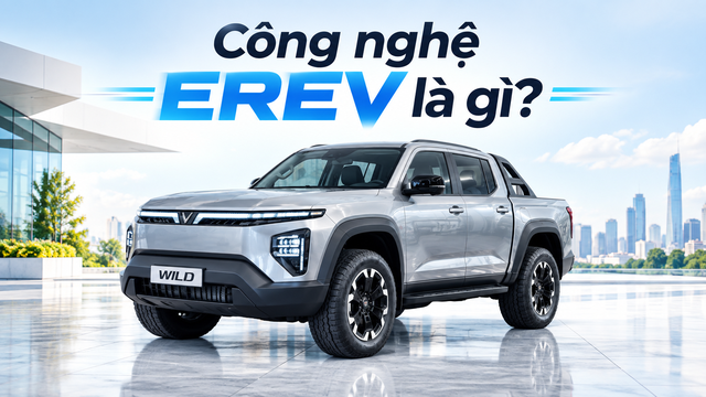 VinFast ngầm xác nhận làm xe EREV, VF Wild liên tục lộ diện: “Xe điện có máy xăng” thực chất là gì? - Ảnh 1.