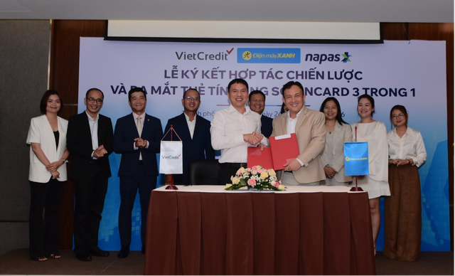 Điện Máy Xanh cùng VietCredit ra mắt Thẻ tín dụng nội địa SỐ TINCard 3 trong 1 - Ảnh 1.