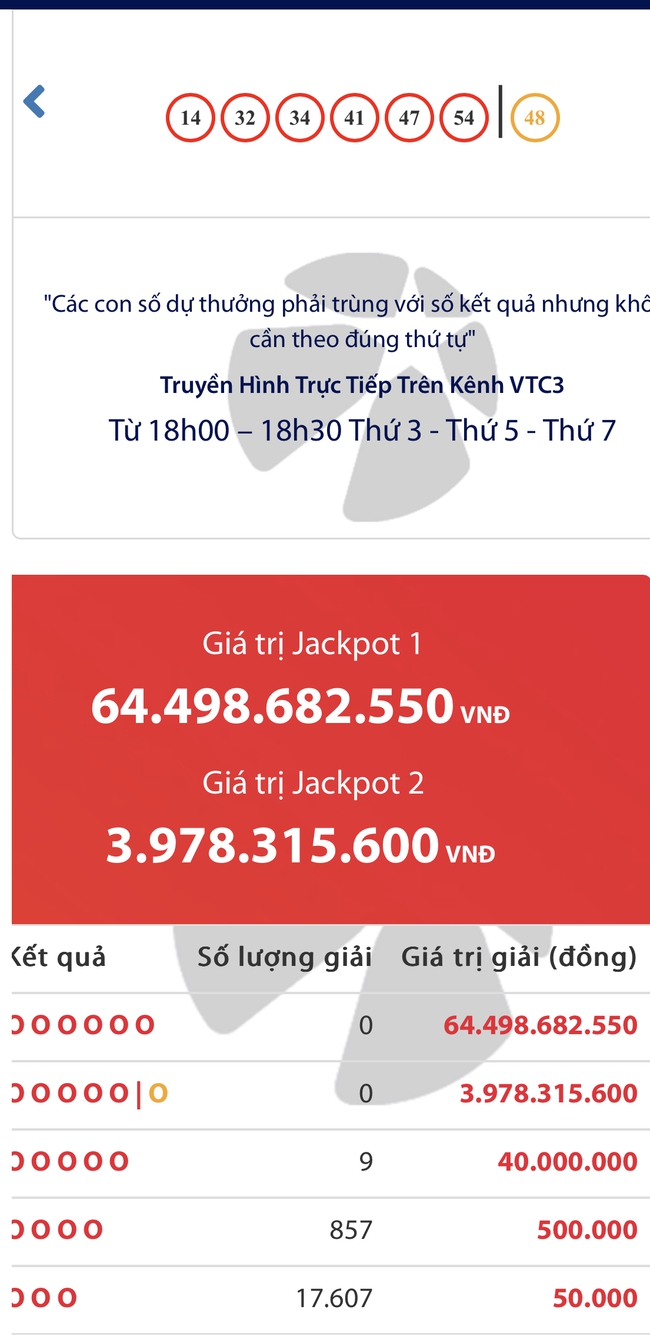 Kết quả xổ số Vietlott ngày 17/9/2024: Tìm chủ nhân giải Jackpot 64 tỷ đồng loại hình Power 6/55- Ảnh 2.