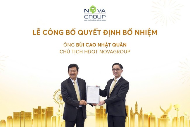 Con trai ông Bùi Thành Nhơn kế nghiệp cha làm Chủ tịch NovaGroup- Ảnh 1.