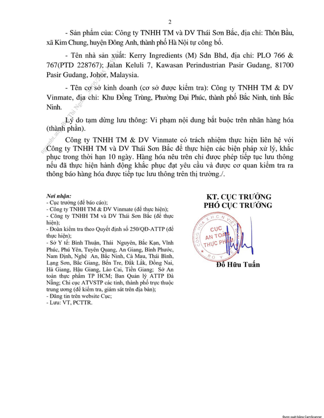 Bộ Y tế đề nghị tạm dừng lưu thông một nguyên liệu thực phẩm bột kem không sữa- Ảnh 3.
