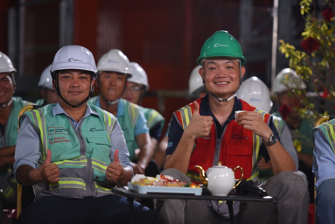 Xuyên Tết không nghỉ: Lãnh đạo công ty xây dựng top đầu Việt Nam cùng hơn 3.500 công nhân và kỹ sư đón Tết tại hai đại công trường phục vụ APEC 2027- Ảnh 3.