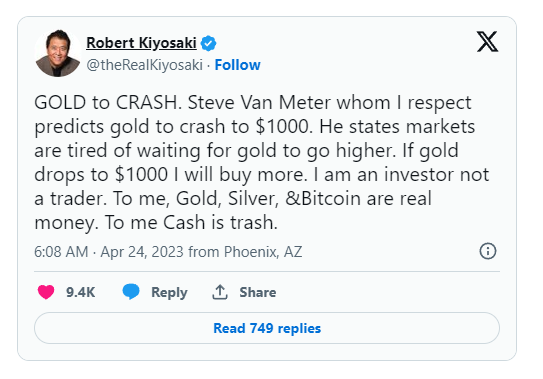 Tác giả ‘Cha giàu, cha nghèo’: Hãy mua vàng, đừng tích tiền trong thời khủng hoảng! - Ảnh 2.