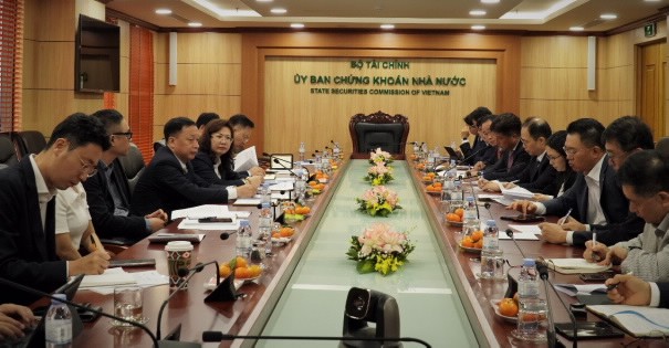 Uỷ ban Chứng khoán Nhà nước làm việc với các tổ chức cung cấp dịch vụ Hàn Quốc - Ảnh 1. Uỷ ban Chứng khoán Nhà nước làm việc với các tổ chức cung cấp dịch vụ Hàn Quốc - Ảnh 1.