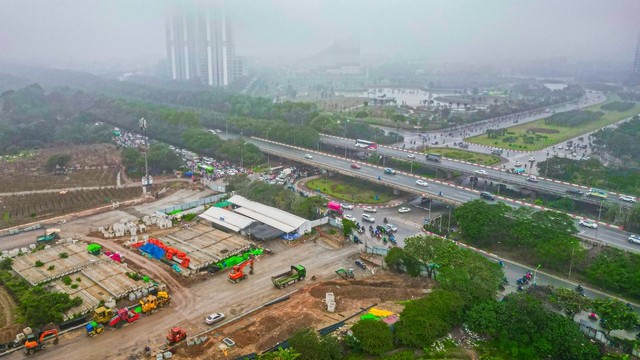 Con đường dài chưa đến 3 km đi qua hàng loạt dự án lớn, nằm giữa 2 tuyến đường nghìn tỷ, dự kiến sắp thông xe - Ảnh 2. Con đường dài chưa đến 3 km đi qua hàng loạt dự án lớn, nằm giữa 2 tuyến đường nghìn tỷ, dự kiến sắp thông xe - Ảnh 2.