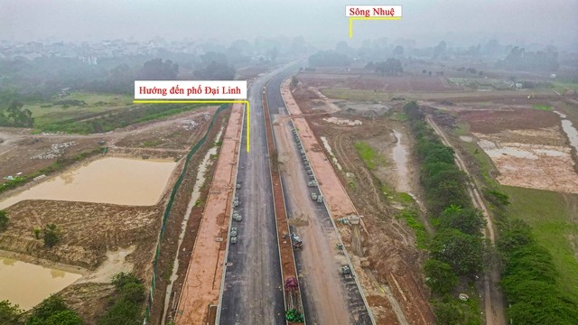 Con đường dài chưa đến 3 km đi qua hàng loạt dự án lớn, nằm giữa 2 tuyến đường nghìn tỷ, dự kiến sắp thông xe - Ảnh 3. Con đường dài chưa đến 3 km đi qua hàng loạt dự án lớn, nằm giữa 2 tuyến đường nghìn tỷ, dự kiến sắp thông xe - Ảnh 3.