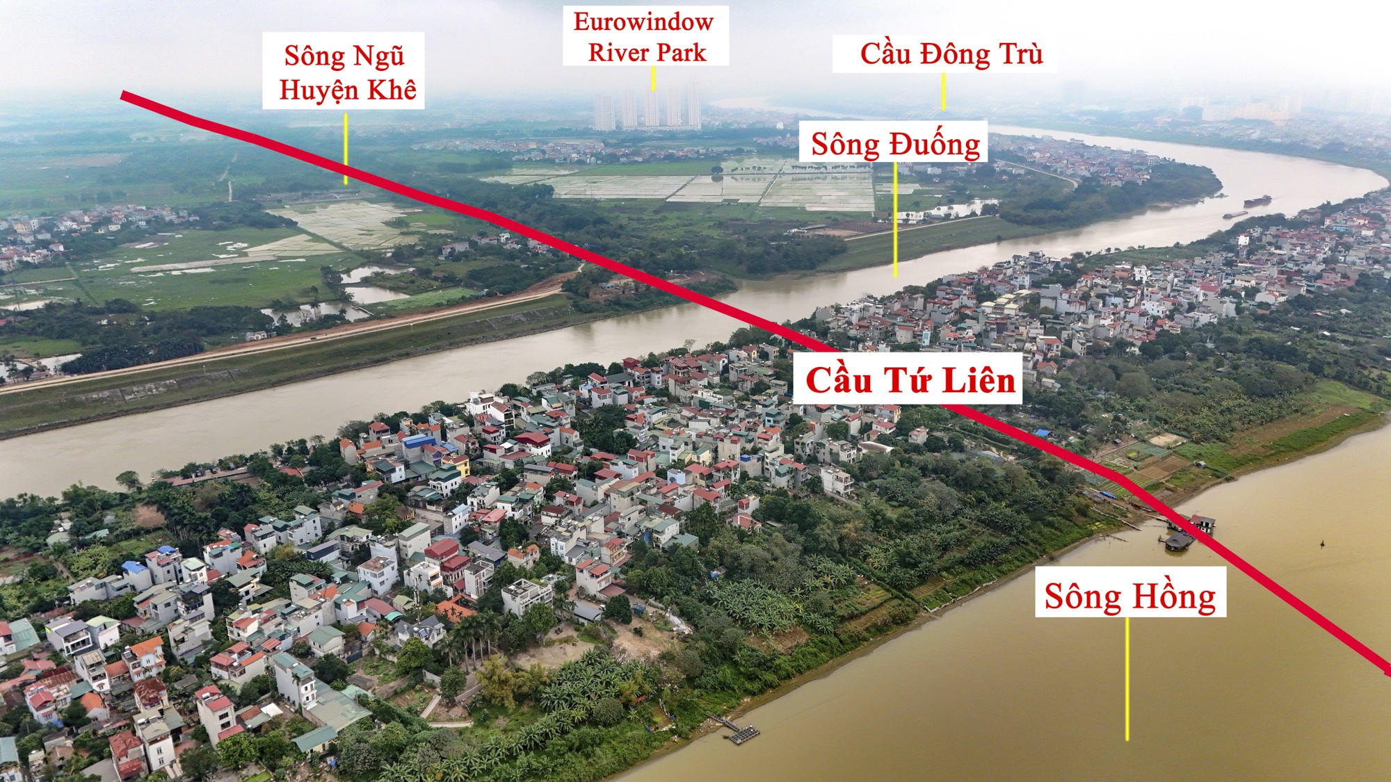 Khu vực sắp được xây cầu 20.000 tỷ, vượt qua 2 con sông lớn, đi qua đại dự án của Vinhomes ở Hà Nội- Ảnh 5. Khu vực sắp được xây cầu 20.000 tỷ, vượt qua 2 con sông lớn, đi qua đại dự án của Vinhomes ở Hà Nội- Ảnh 5.