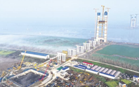 Phát hiện Trung Quốc đổ bê tông liên tục 60 tiếng để dựng cọc giữa sông, dự án 106 nghìn tỷ sắp hoàn thành