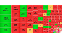 Chứng khoán ngày 15/10: 'Cổ đất' bị bán mạnh, VN-Index giảm về gần 1.280 điểm