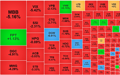 Chứng khoán ngày 23/7: Thị trường 'nhuộm' sắc đỏ, VN-Index rơi tự do xuống ngưỡng 1.230 điểm