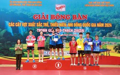 Bóng bàn CAND-T&T về nhất toàn đoàn với 14 huy chương vàng giải trẻ quốc gia