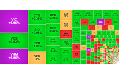Chứng khoán ngày 10/10: Cổ phiếu họ Vingroup đưa VN-Index 'bay cao'