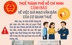 Cảnh báo về việc giả mạo văn bản của cơ quan Thuế
