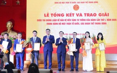 Đảng ủy Trung ương Hội Luật gia Việt Nam được trao 2 giải cuộc thi Chính luận về bảo vệ nền tảng tư tưởng của Đảng