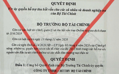 Cảnh báo giả danh Bộ Tài chính để lừa đảo