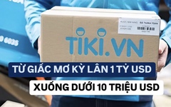 Từng là giấc mơ kỳ lân tỷ đô, Tiki giờ được định giá chưa tới 10 triệu USD