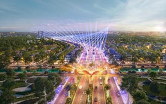 Đại lộ Ánh sáng ứng dụng công nghệ trình chiếu hiện đại, thắp sáng rực rỡ bờ Bắc sông Mã