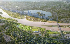 Liên doanh Đại Quang Minh - Văn Phú - Thaco - T&T - Hòa Phát đề xuất xây 4 khu đô thị phục vụ di dân trục đại lộ sông Hồng 855.000 tỷ đồng