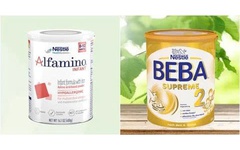 Bộ Y tế cảnh báo về lô sữa bột nhãn hiệu Beba và Alfamino nghi nhiễm độc tố