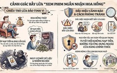Cảnh báo chiêu trò lừa đảo xem phim nhận tiền hoa hồng trên mạng xã hội