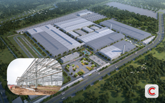 Hình ảnh mới nhất về Nhà máy ô tô Trung Quốc đầu tiên ở Việt Nam sau 3 tháng khởi công: Những chi tiết đáng chú ý