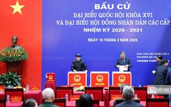 Số liệu mới nhất: 99,68% tỉ lệ cử tri cả nước tham gia bỏ phiếu