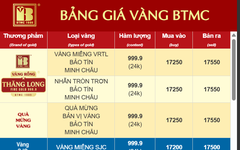 Bảo Tín Minh Châu ngưng cập nhật giá vàng