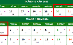 Tết Dương lịch năm 2024 được nghỉ mấy ngày?