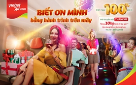 Vietjet khởi động chuỗi ưu đãi “Biết ơn mình” với triệu vé bay giảm giá đến 100%