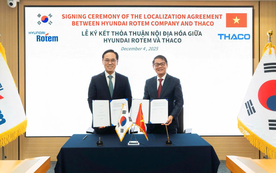 Bước đi mới của tỷ phú Trần Bá Dương trong cuộc đua đường sắt: Trực tiếp sang Hàn Quốc ký thỏa thuận nội địa hóa sản xuất đầu máy toa xe