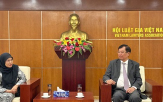 Phó Chủ tịch Hội Luật gia Việt Nam tiếp Chủ tịch Hiệp hội Luật Đông Nam Á