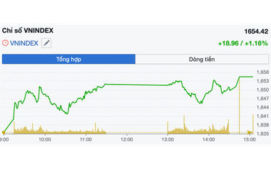Chứng khoán ngày 17/11: VN-Index vượt mốc 1.650 điểm