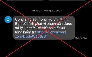 Cảnh báo tin nhắn lừa đảo thông báo 'phạt nguội' của CSGT
