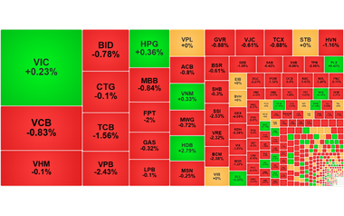 Chứng khoán ngày 19/11: VN-Index 'quay đầu' giảm gần 11 điểm