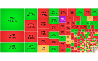 Chứng khoán ngày 24/11: Cổ phiếu Vingroup 'nâng đỡ' VN-Index