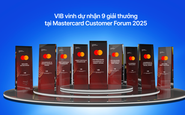 VIB nhận cùng lúc 9 giải thưởng từ Mastercard, khẳng định vị thế dẫn đầu thị trường thẻ Việt Nam