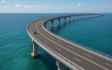 Hé lộ phương án cầu vượt biển nối Cần Giờ – Vũng Tàu dài gần 11 km của Vingroup