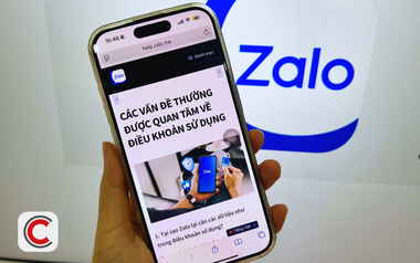 Zalo gửi thông báo tới người dùng nói rõ về việc thu thập thông tin dữ liệu