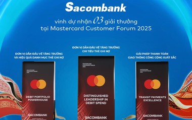 Thêm một tổ chức thẻ quốc tế vinh danh Sacombank về năng lực phát triển thanh toán số