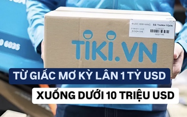 Từng là giấc mơ kỳ lân tỷ đô, Tiki giờ được định giá chưa tới 10 triệu USD