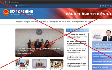 Cảnh báo giả mạo Bộ Tài chính để lừa đảo