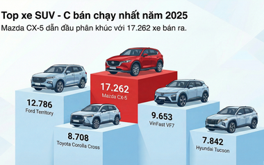 Làm 'vua' ở đâu chứ bước vào phân khúc này, xe điện VinFast của tỷ phú Phạm Nhật Vượng vẫn phải đứng sau 2 mẫu xe xăng đình đám