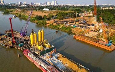 DN thi công cầu Bãi Cháy với công nghệ phức tạp, chưa từng có ở Việt Nam trúng thi công cầu vượt sông Hồng, nối khu phố cổ với Long Biên